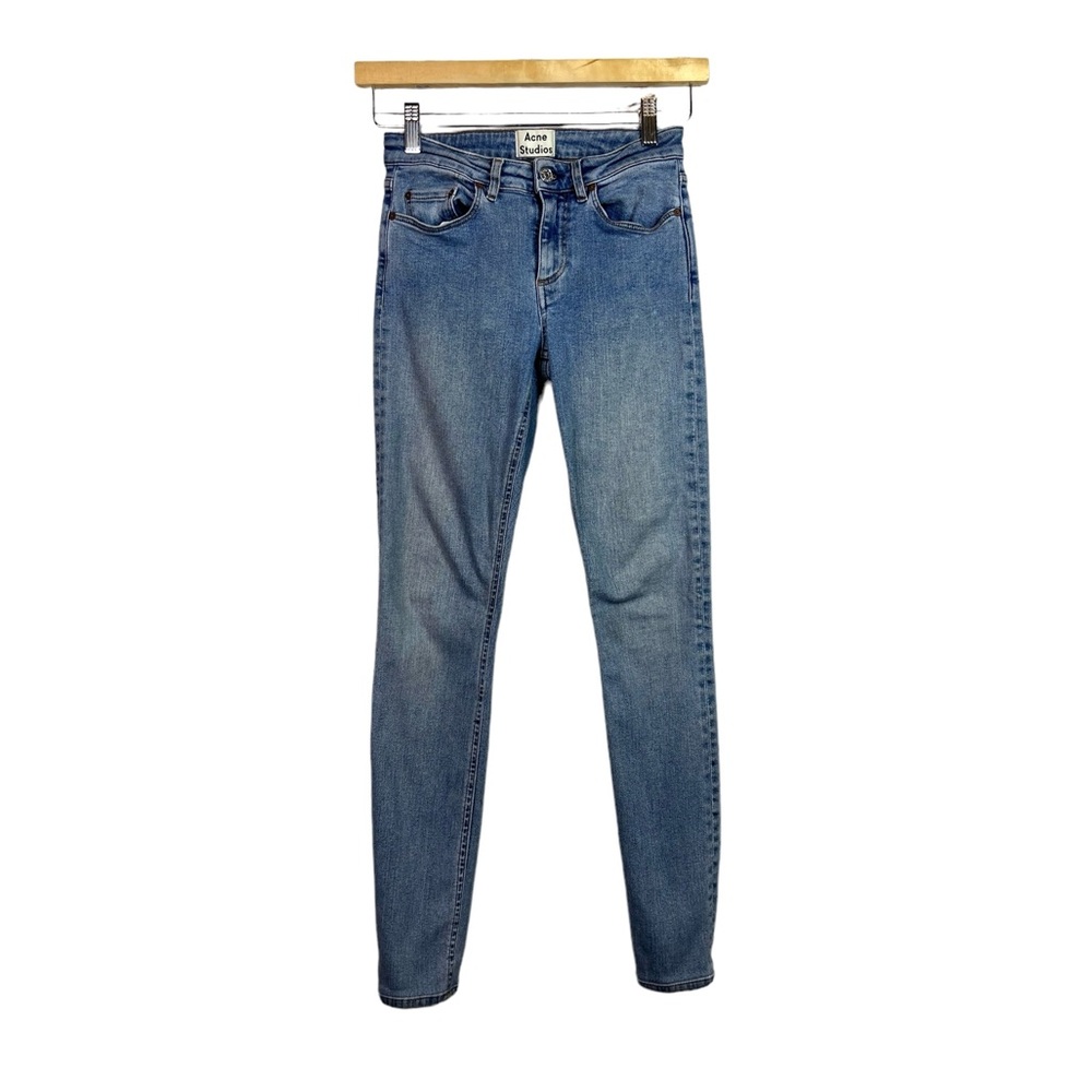 Acne Studios Skin 5 Mid Vtg Skinny Stretch Jeans Denim Light Wash Size 25